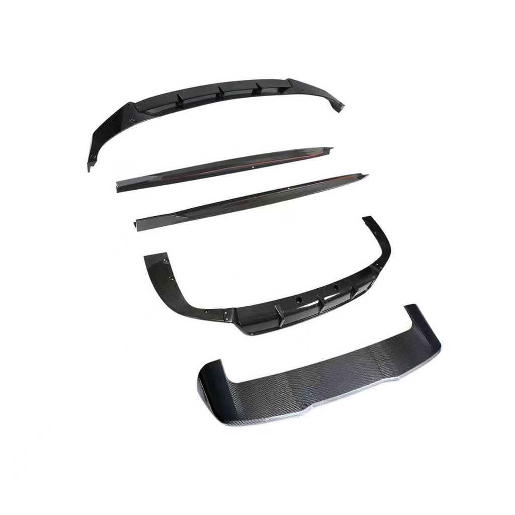 Carbon Fibre Kit Splitter Diffuser Side Skirts Spoiler for BMW G05 X5 18-22