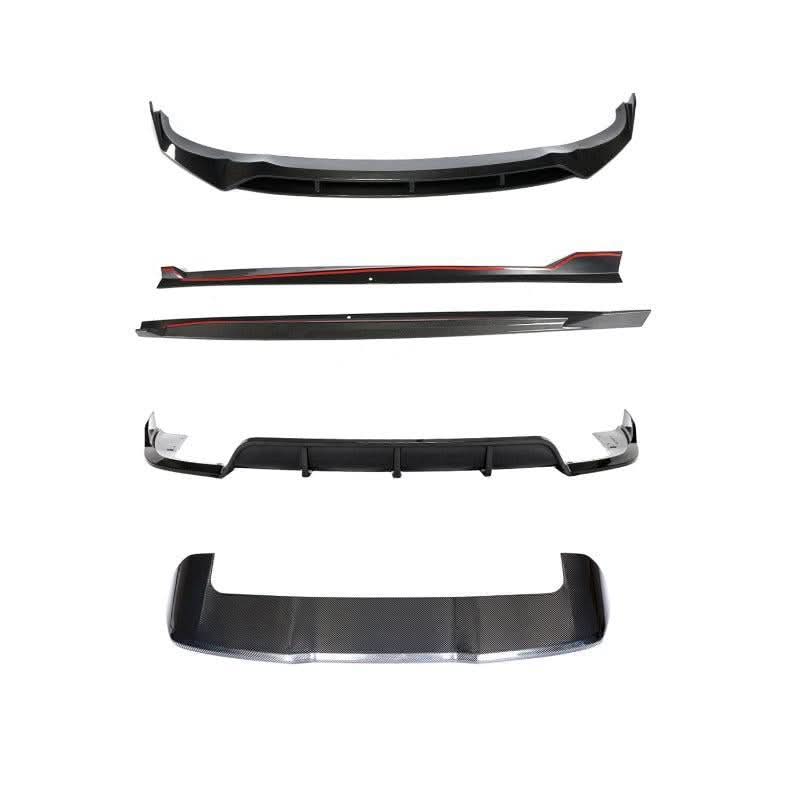 Carbon Fibre Kit Splitter Diffuser Side Skirts Spoiler for BMW G05 X5 18-22