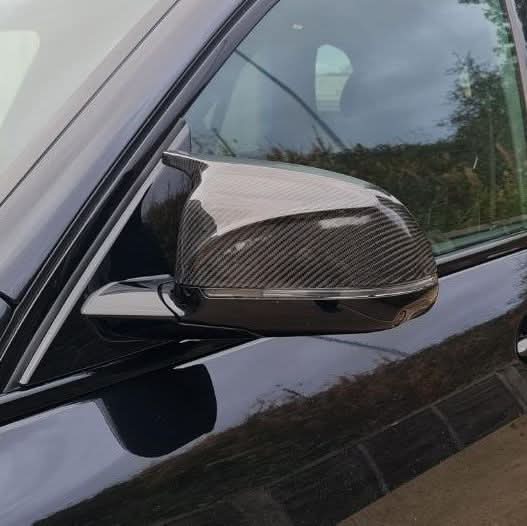 CF Style Carbon Fibre Replacement Mirror Covers for BMW G01 X3 G02 X4 G05 X5 G06 X6 G07 X7 18-25