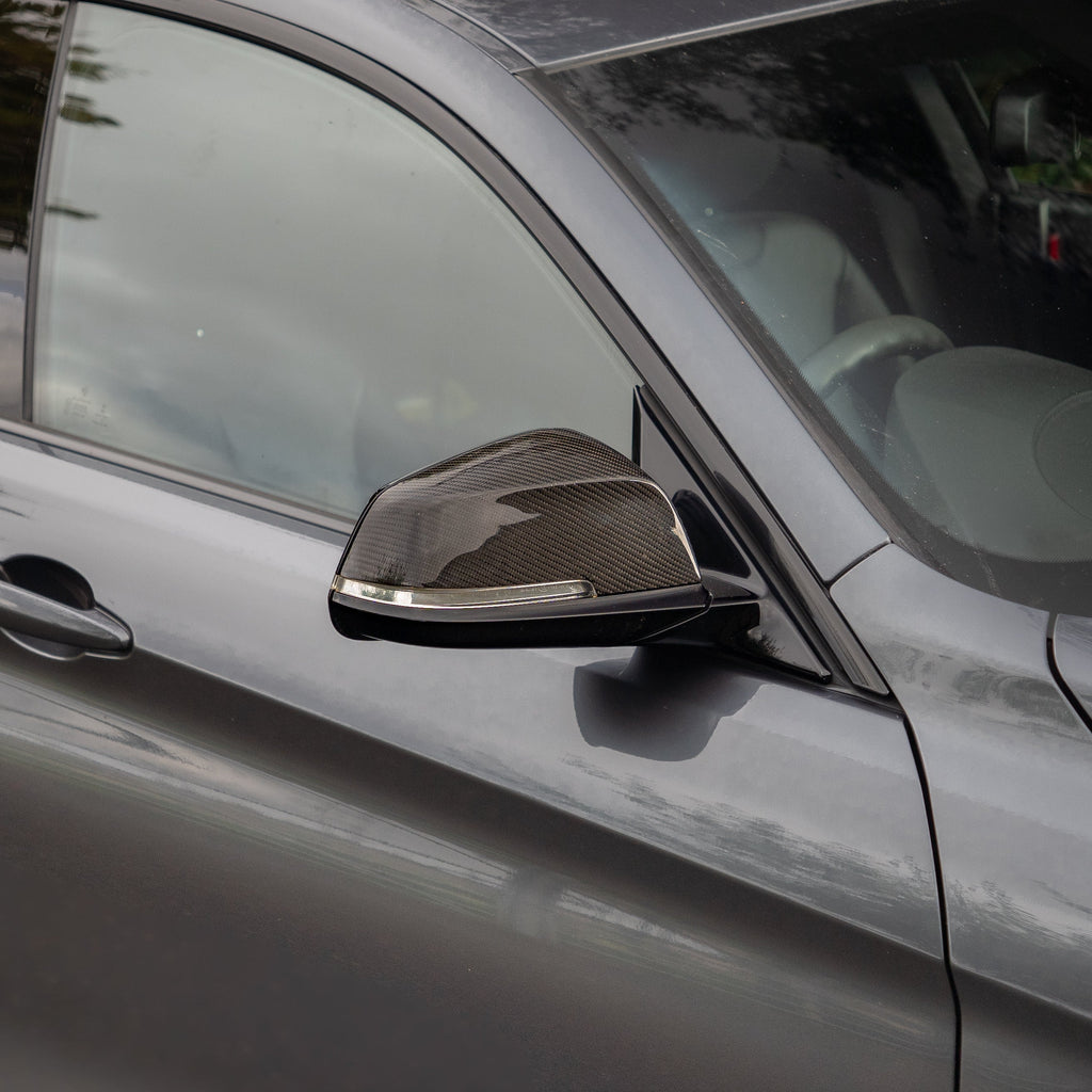 OEM Style Carbon Fibre Replacement Mirror Covers for BMW 1 2 3 4 Series