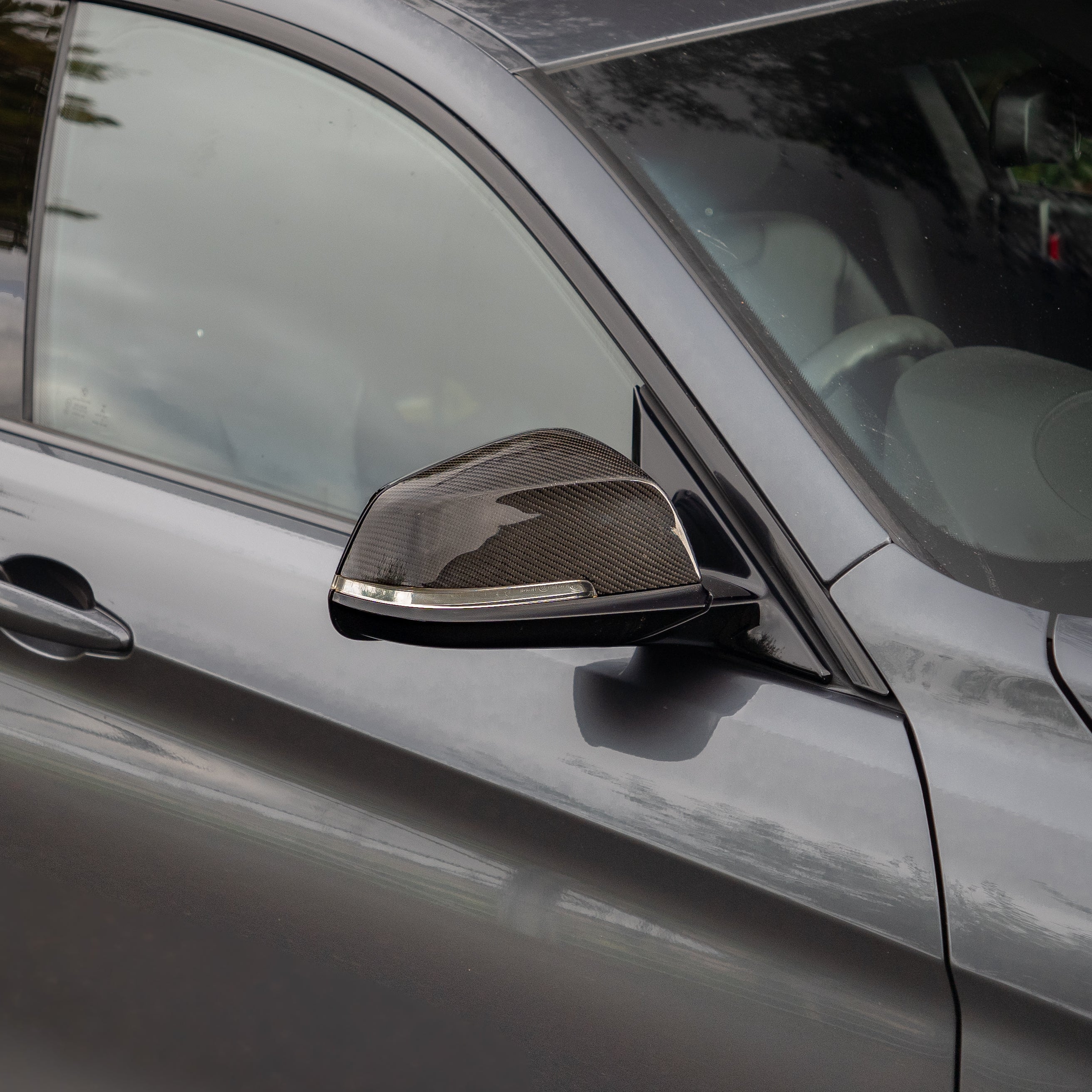 OEM Style Carbon Fibre Replacement Mirror Covers for BMW 1 2 3 4 Series