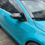 V Style Carbon Fibre Replacement Mirror Covers for VW Golf MK7 MK7.5 inc GTI & R 14-20