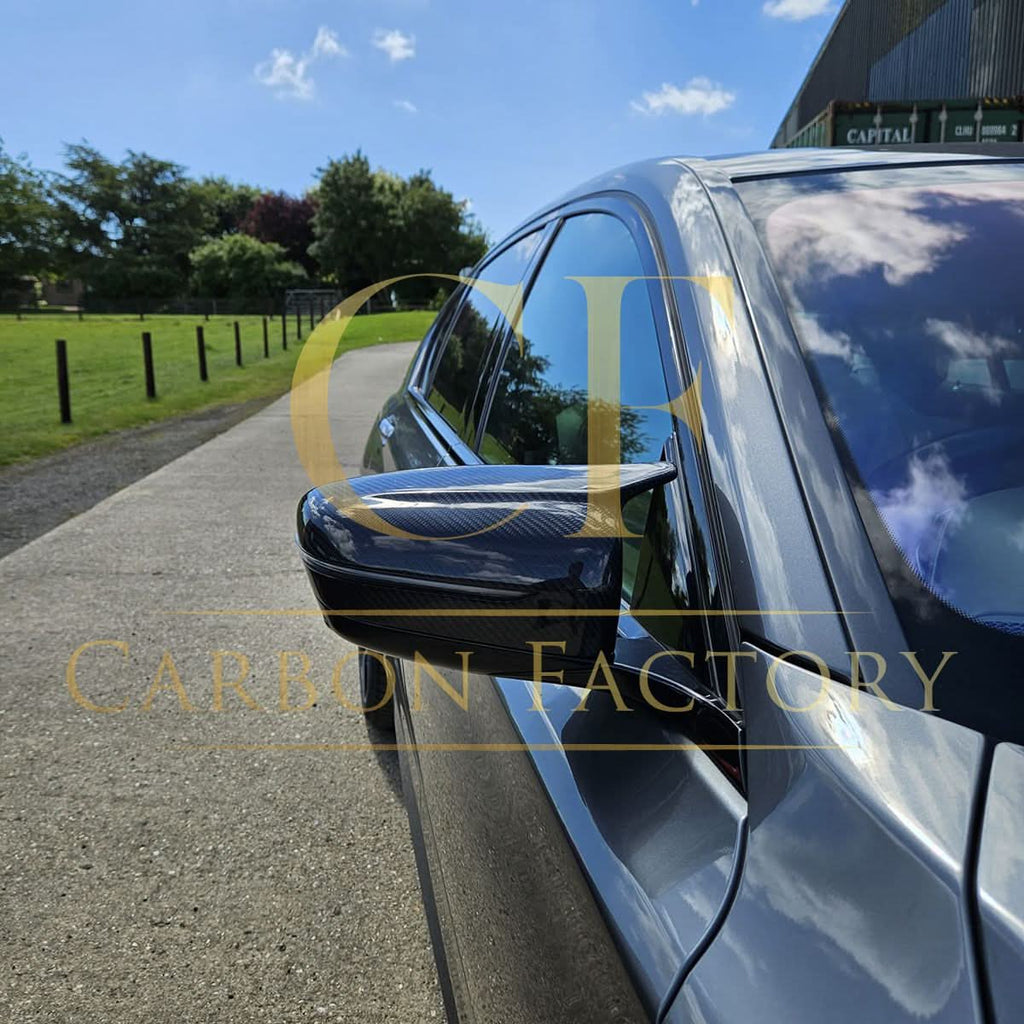 MP Style Carbon Fibre / Gloss Black Replacement Mirror Covers for BMW G11 G12 7 Series 15-23