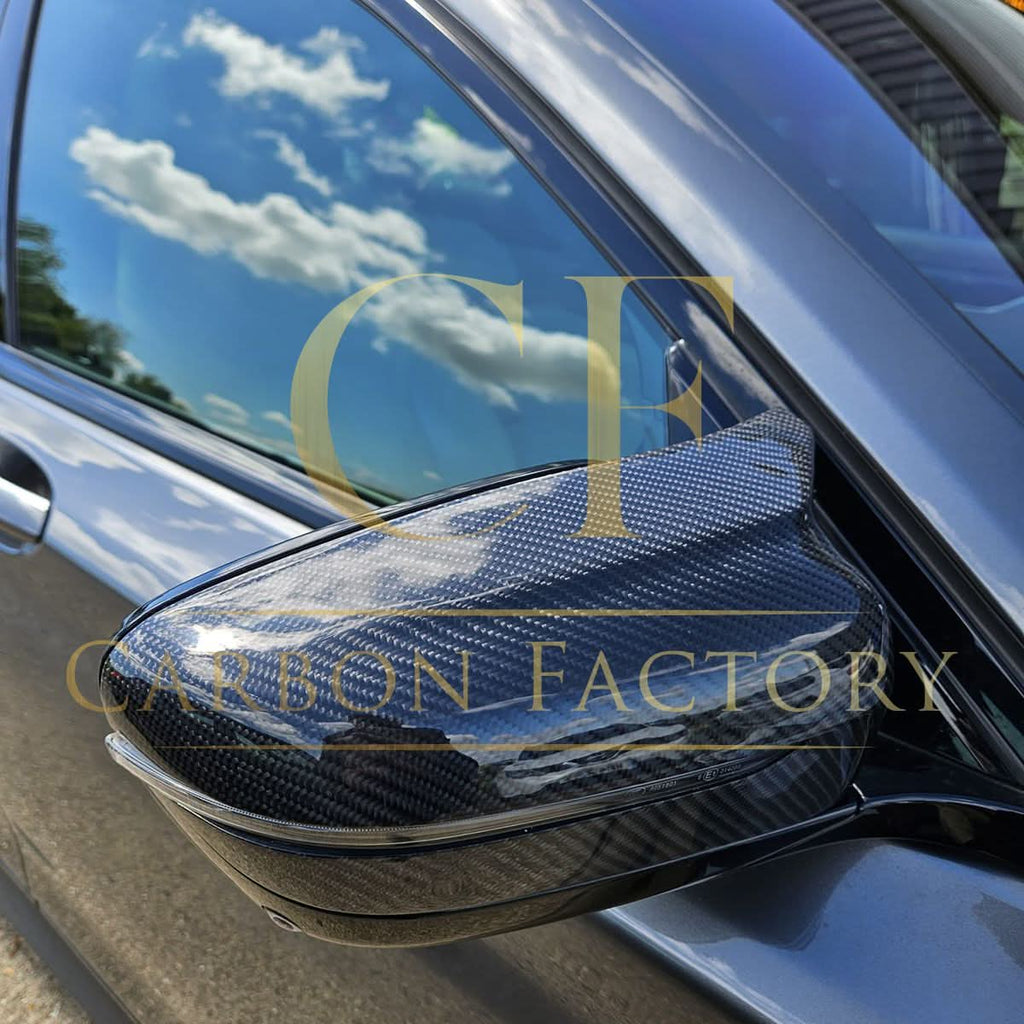 MP Style Carbon Fibre / Gloss Black Replacement Mirror Covers for BMW G11 G12 7 Series 15-23
