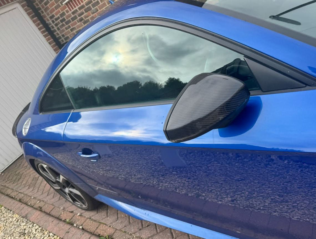 Carbon Fibre Replacement Mirror Covers for Audi 8S TT TTS TTRS MK3 R8 Gen 2 15-21