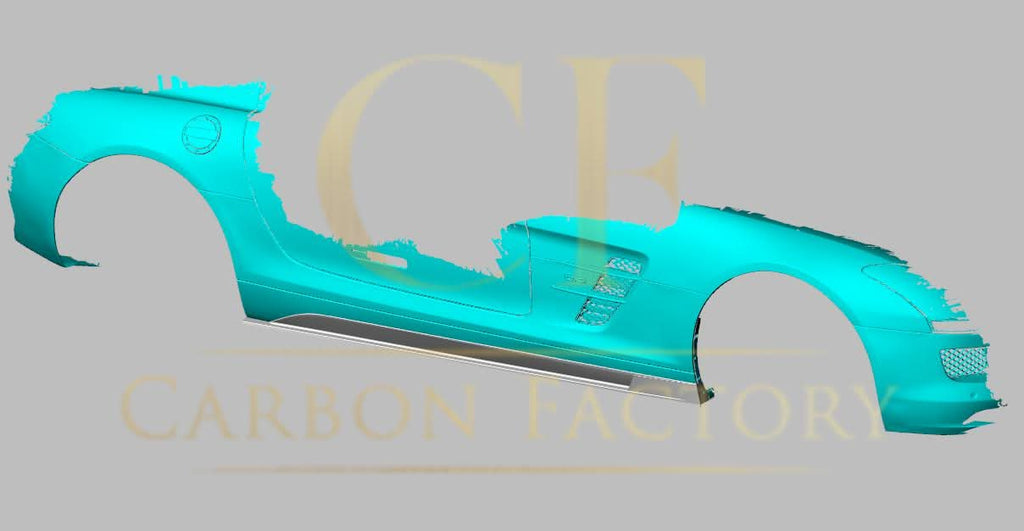 A Style Carbon Fibre Side Skirts for Mercedes Benz SLS 10-14