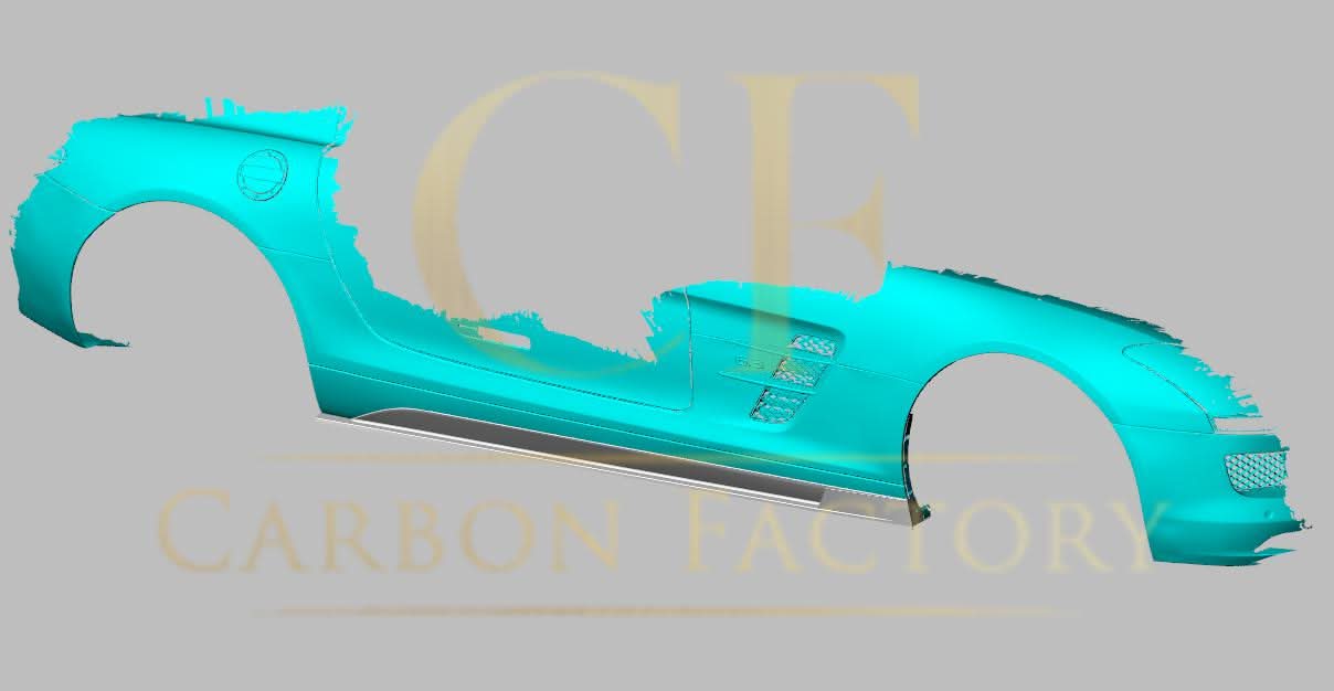 A Style Carbon Fibre Side Skirts for Mercedes Benz SLS 10-14