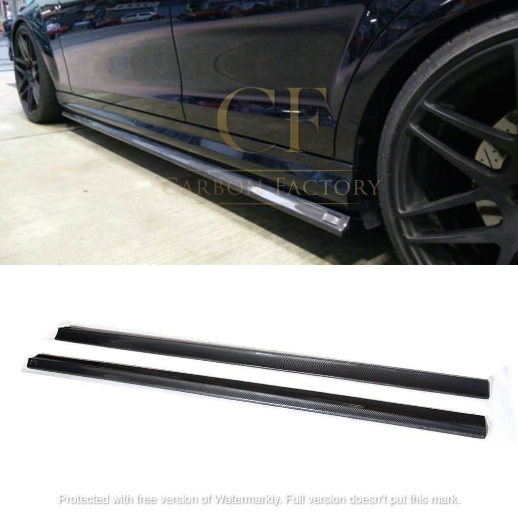 Carbon Fibre Side Skirts for Mercedes Benz W204 C63 Facelift 12-14