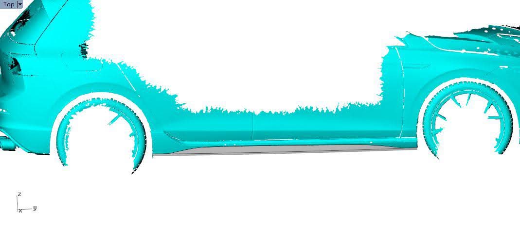 CF Style Carbon Fibre Side Skirts for VW Golf MK8 8R 21-Present
