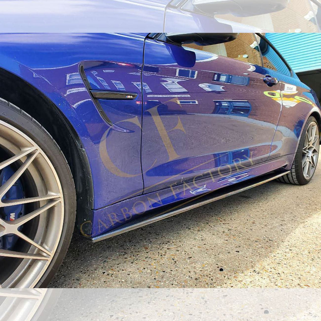 MP Style Carbon Fibre Side Skirts Extension for BMW F80 M3 14-20