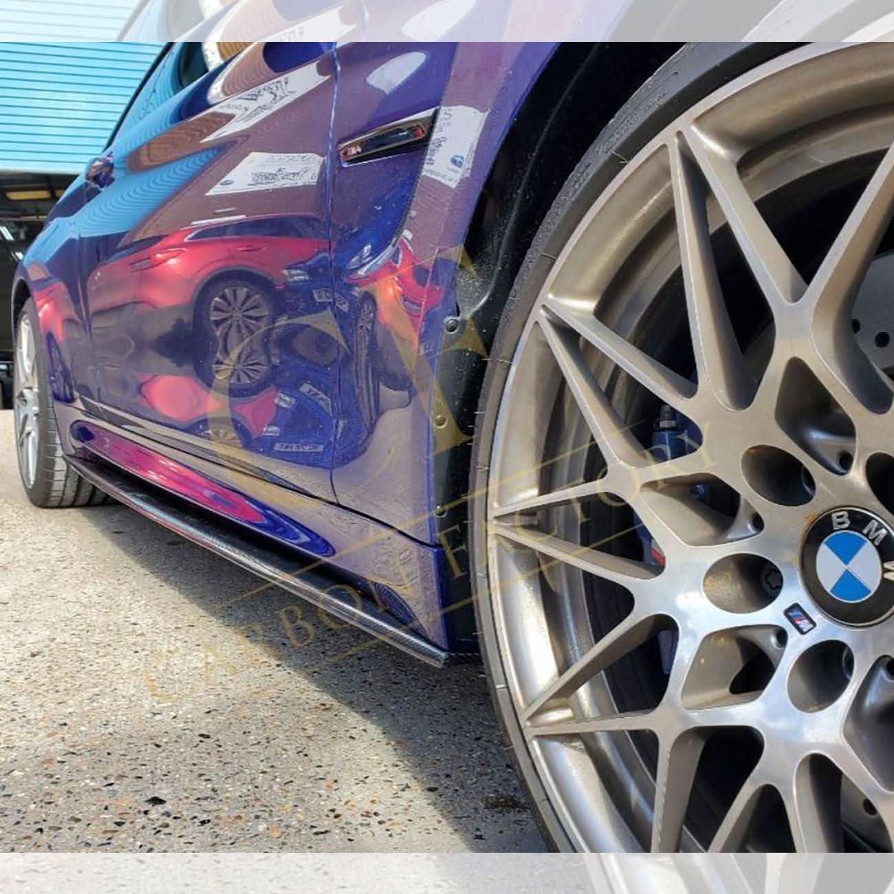 MP Style Carbon Fibre Side Skirts Extension for BMW F80 M3 14-20