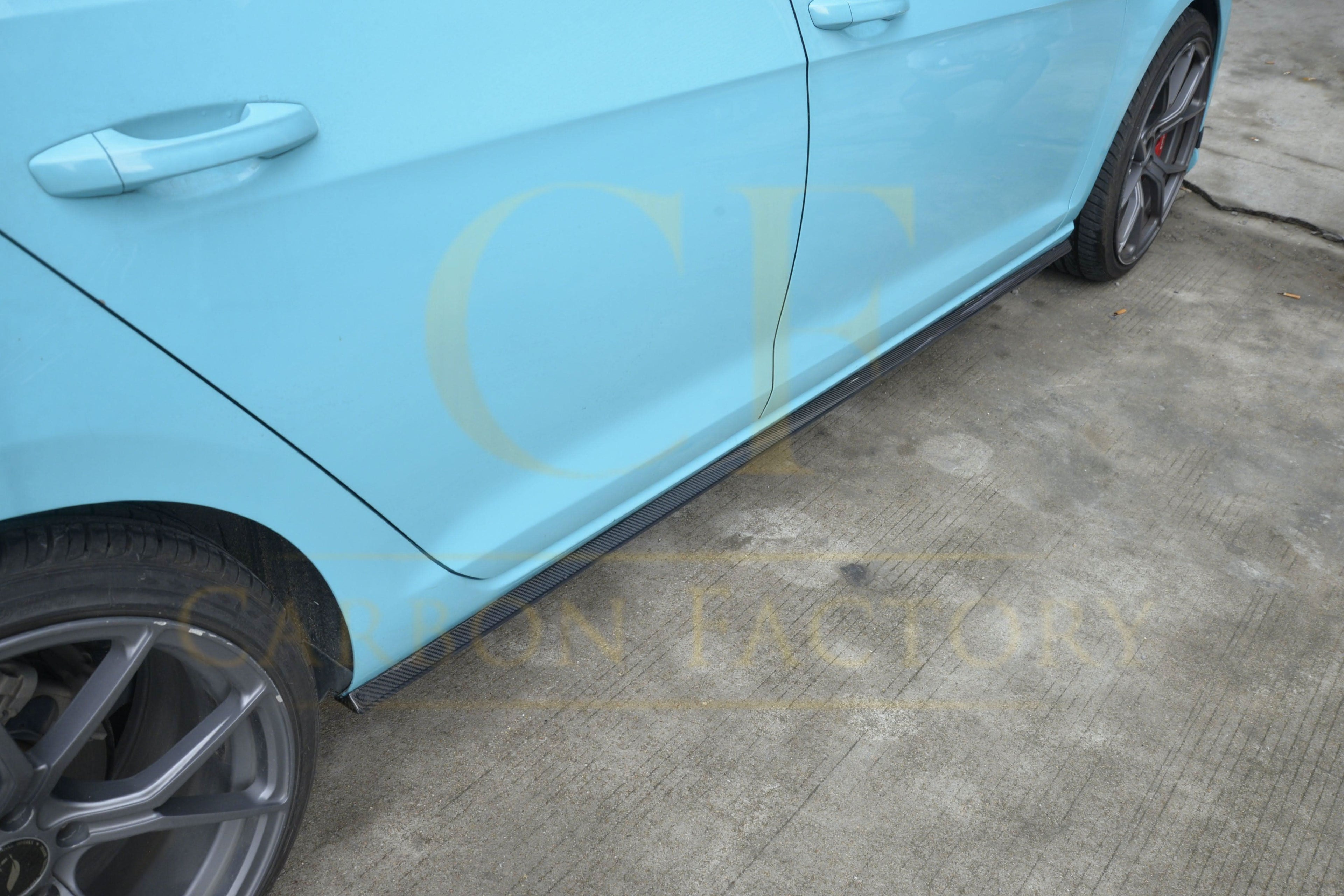 OEM Style Carbon Fibre Side Skirts for VW Golf MK7.5 inc R 17-20