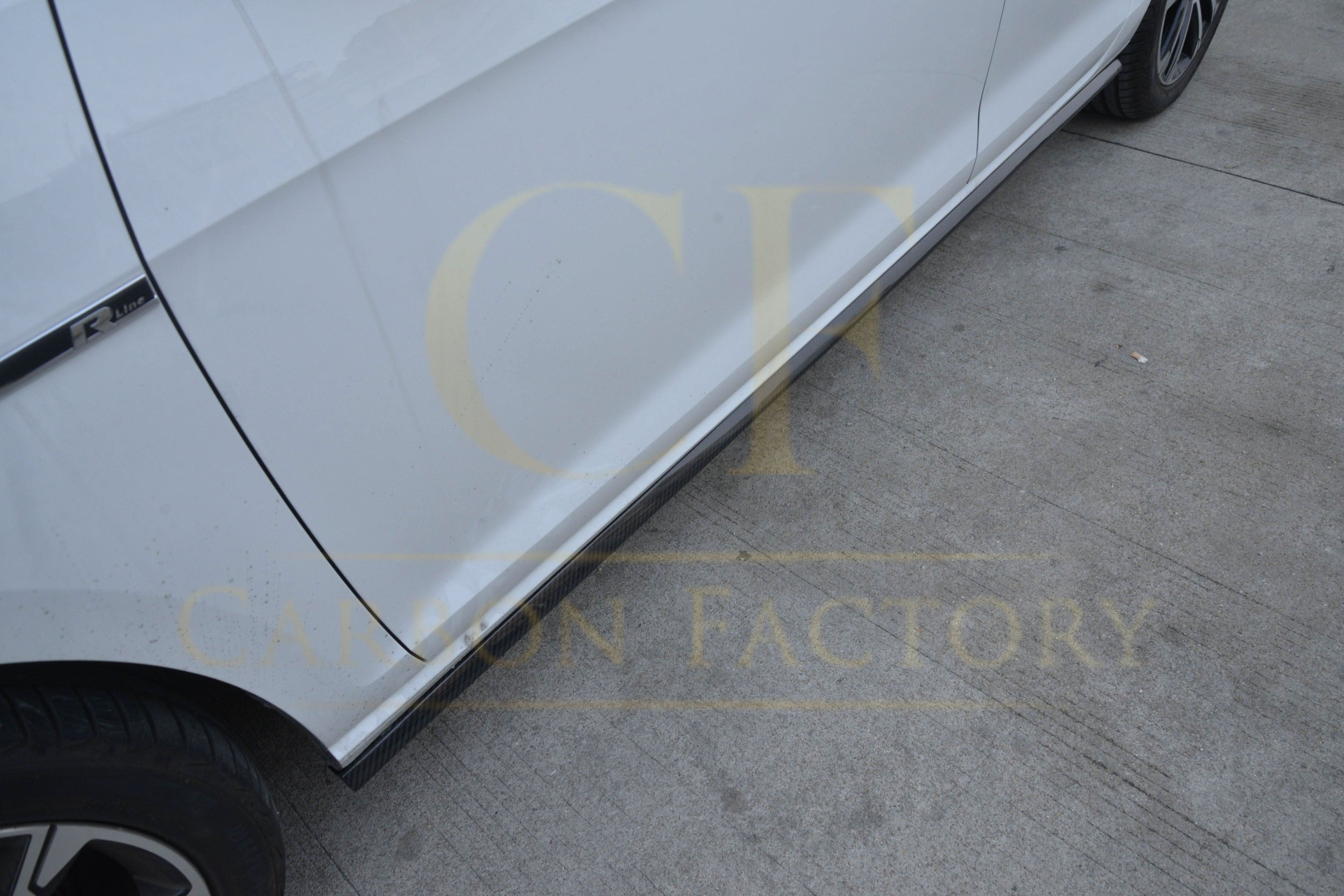 OEM Style Carbon Fibre Side Skirts for VW Golf MK7.5 inc R 17-20