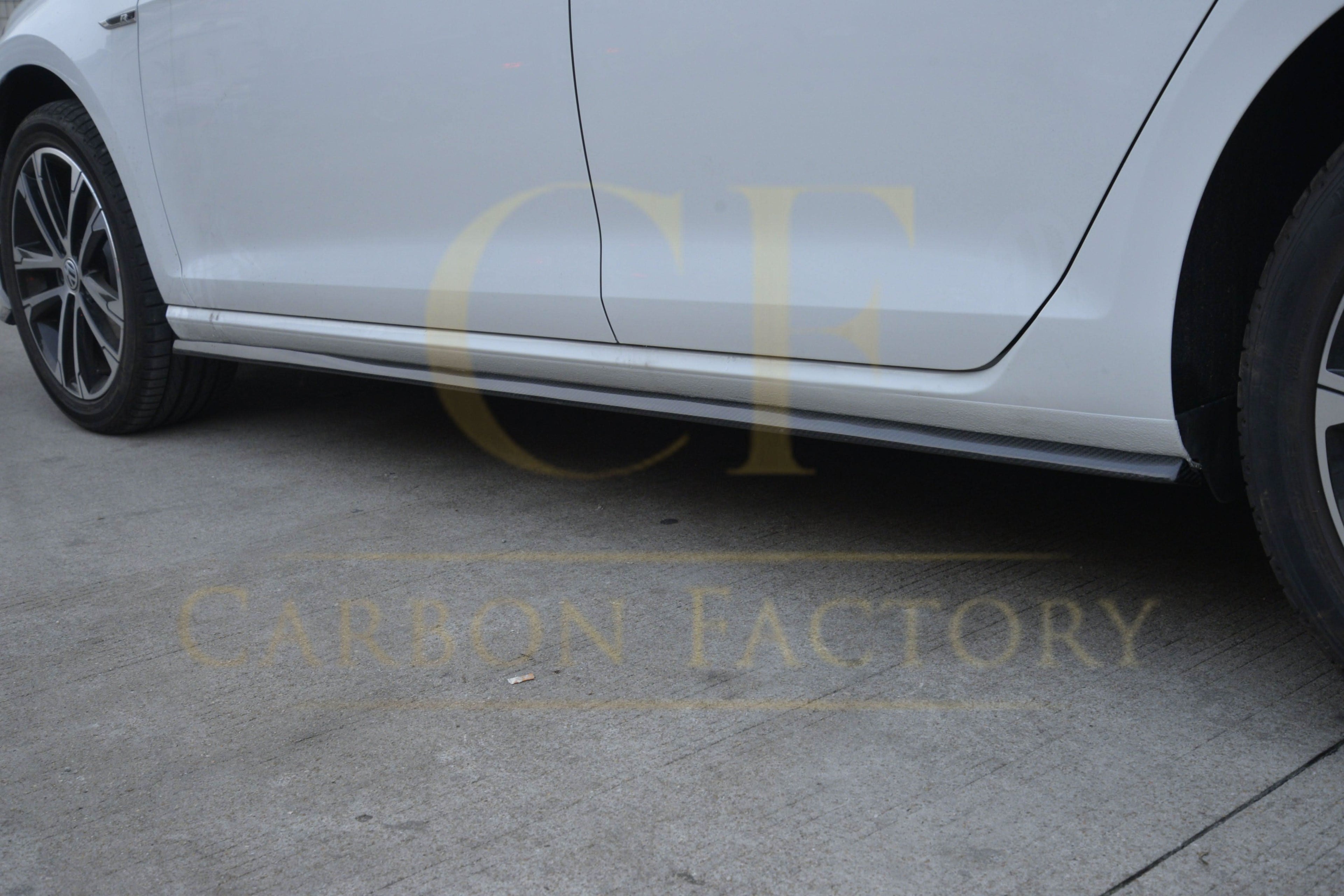 OEM Style Carbon Fibre Side Skirts for VW Golf MK7.5 inc R 17-20