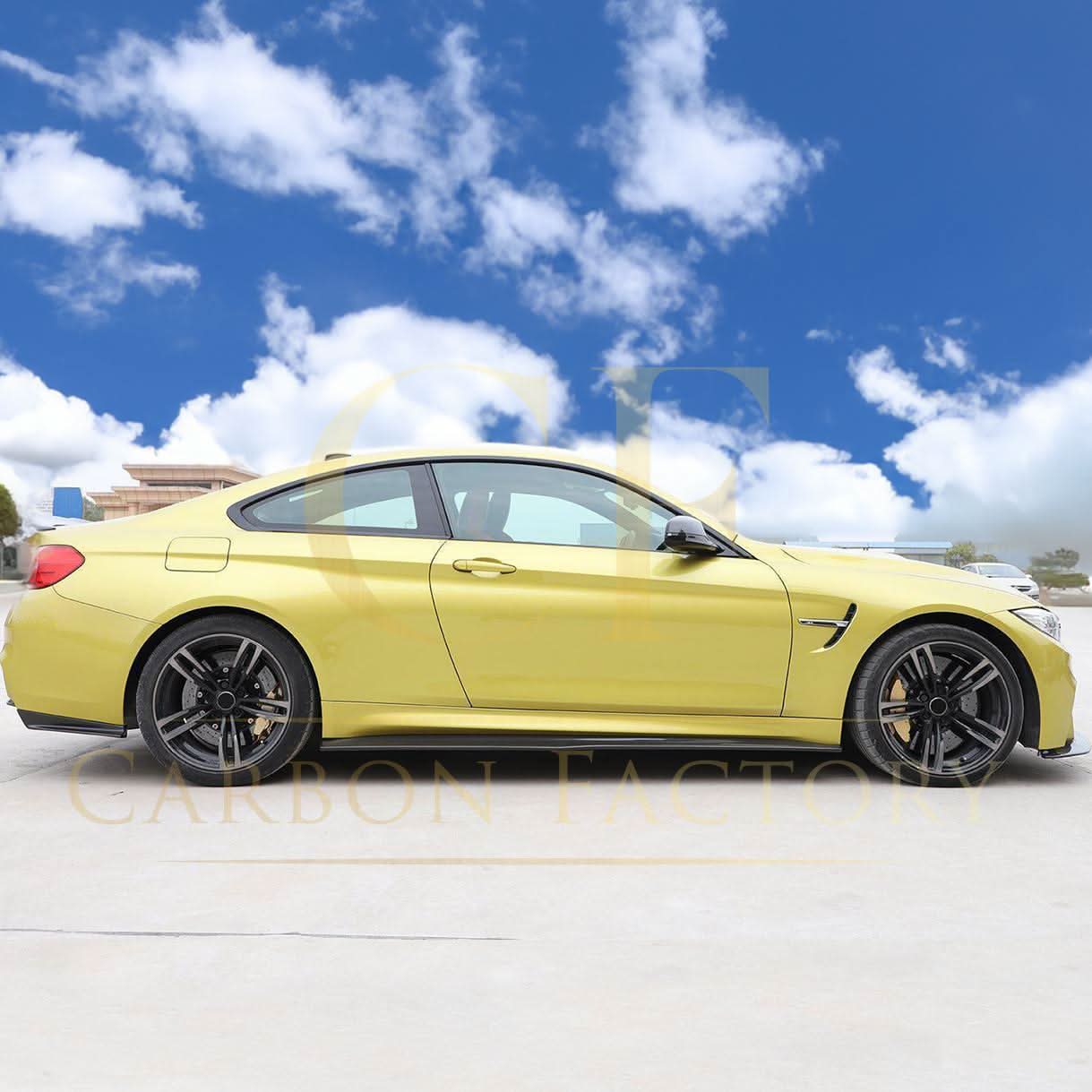 PSM Style Carbon Fibre Side Skirts Extension for BMW F82 F83 M4 14-20