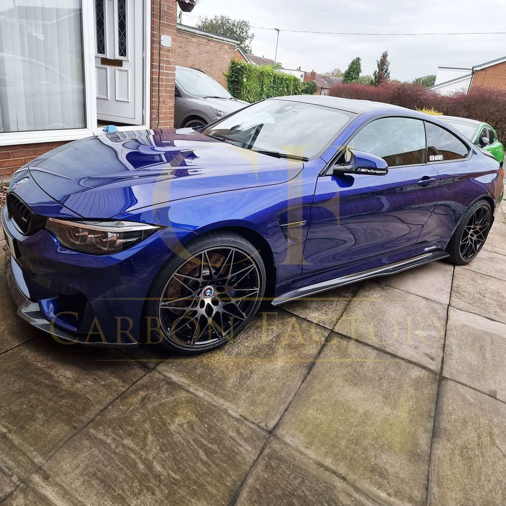 PSM Style Carbon Fibre Side Skirts Extension for BMW F82 F83 M4 14-20