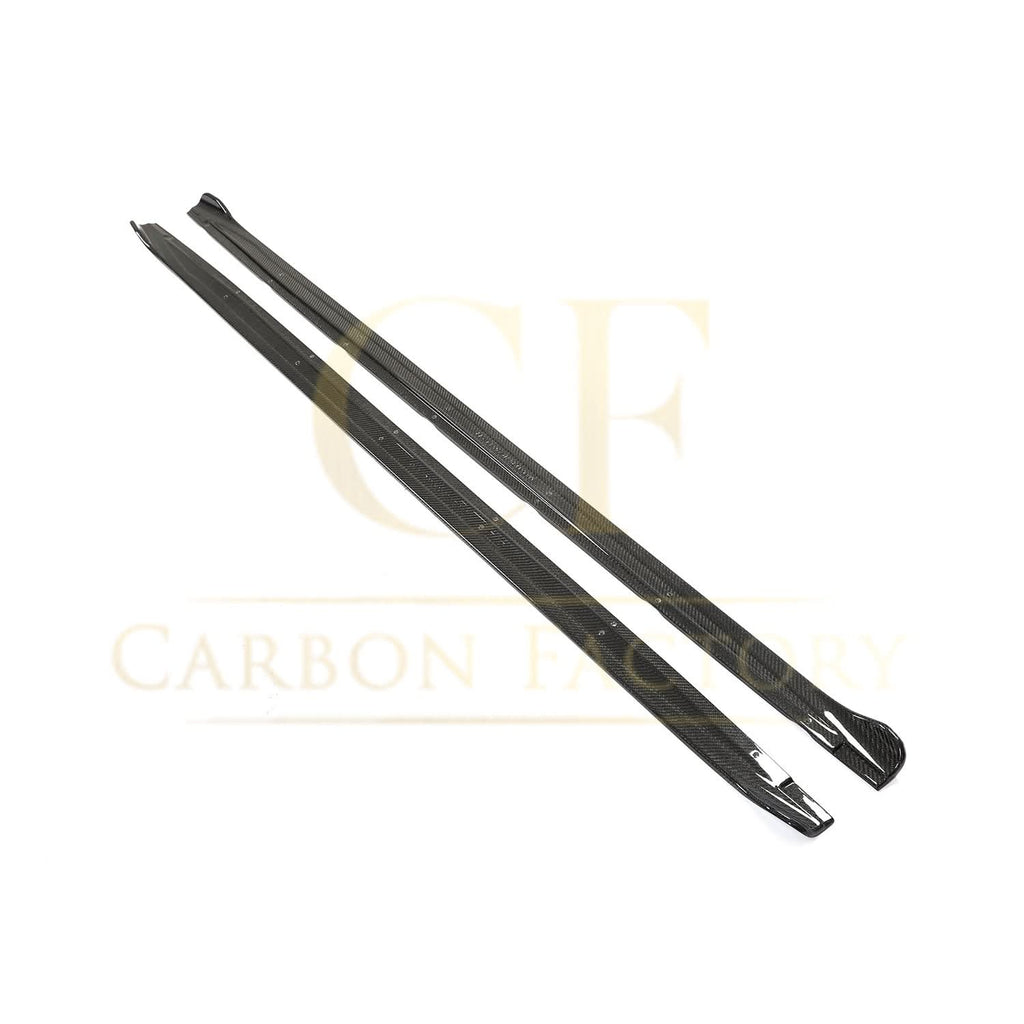 V Style Carbon Fibre Side Skirts for Audi A3 S3 Saloon 20-22