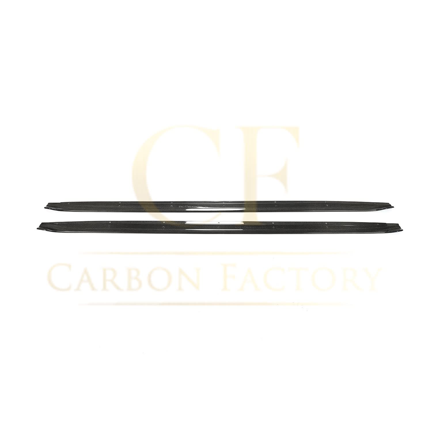 V Style Carbon Fibre Side Skirts for Audi A3 S3 Saloon 20-22