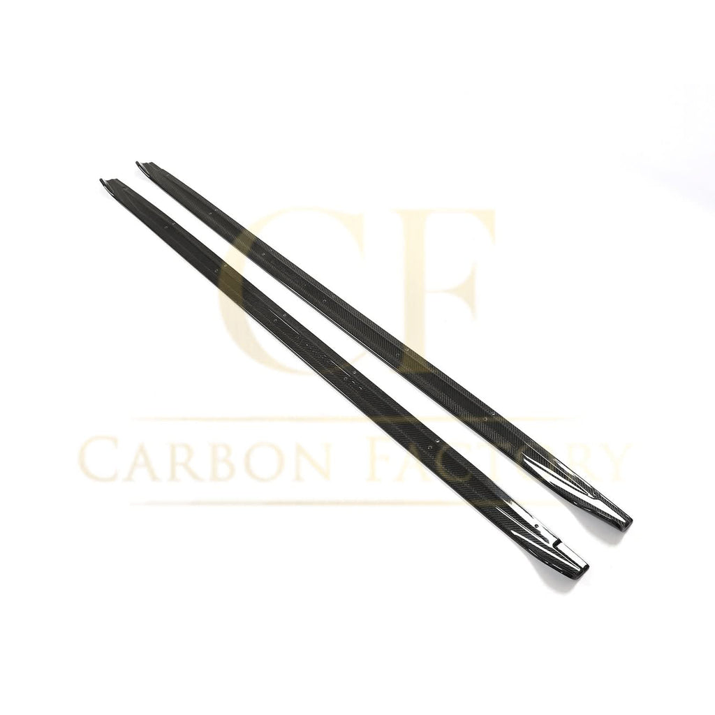 V Style Carbon Fibre Side Skirts for Audi A3 S3 Saloon 20-22