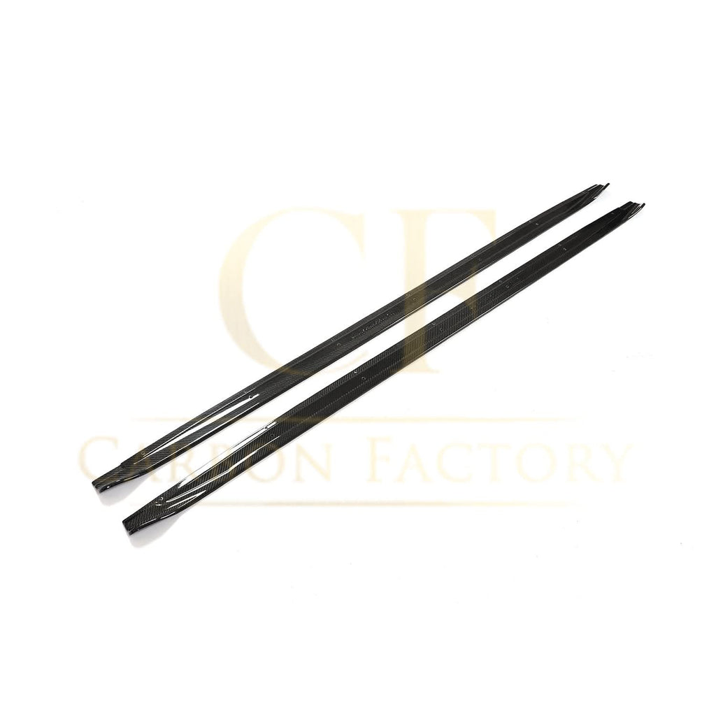V Style Carbon Fibre Side Skirts for Audi A3 S3 Saloon 20-22
