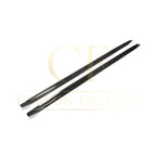 V Style Carbon Fibre Side Skirts for Audi A3 S3 Saloon 20-22