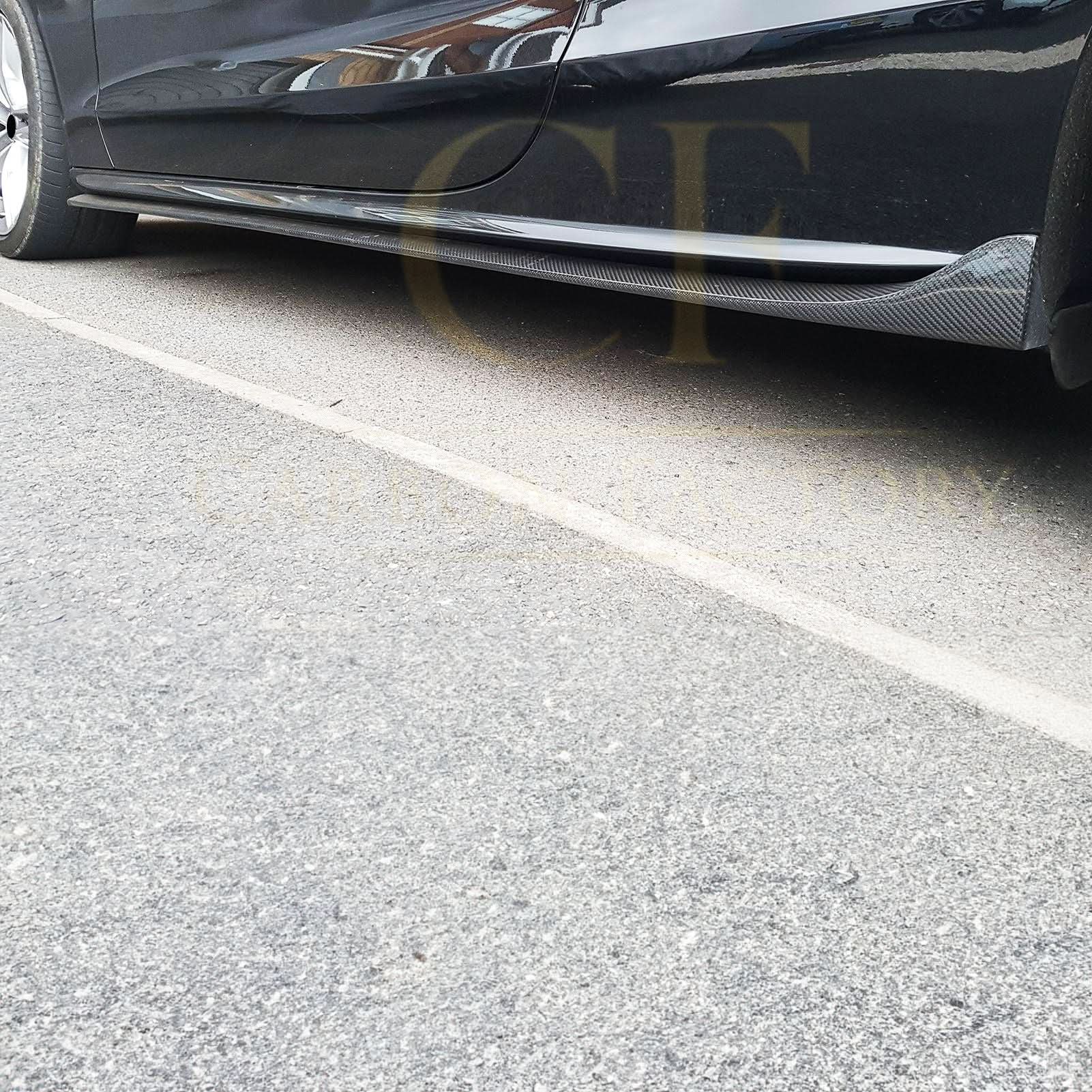 V Style Carbon Fibre Side Skirts for Audi B8 B8.5 A5 S5 2 Door 07-16