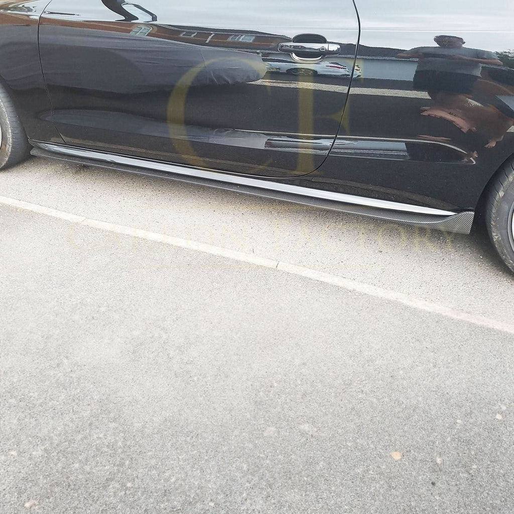 V Style Carbon Fibre Side Skirts for Audi B8 B8.5 A5 S5 2 Door 07-16