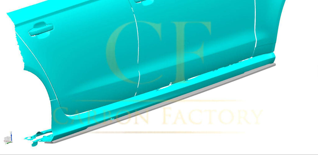 V Style Carbon Fibre Side Skirts for Audi C7 RS6 13-18