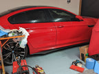 V Style Carbon Fibre Side Skirts for BMW 6 Series F06 inc M6 4 Door 11-18