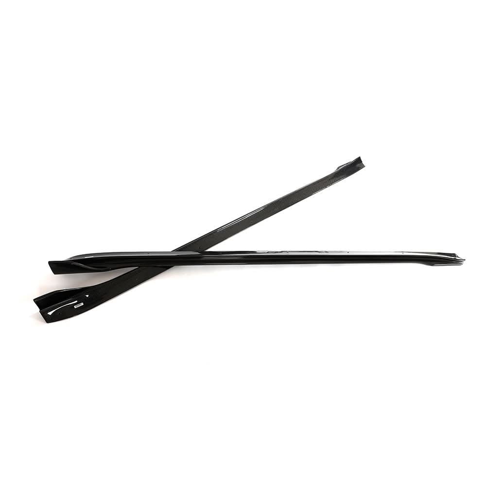 V Style Carbon Fibre Side Skirts for Tesla Model 3 Facelift 18-23