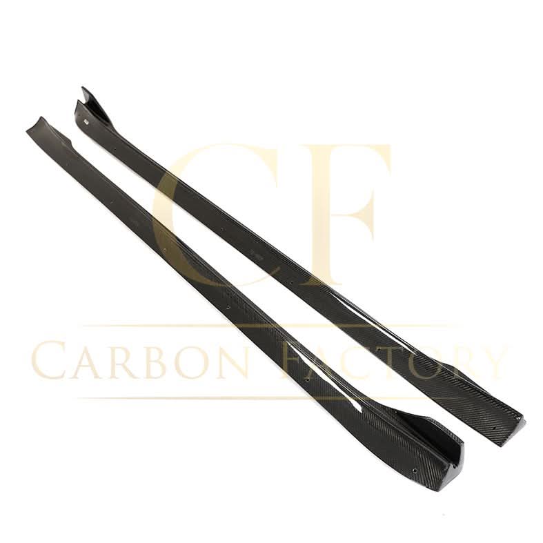 V Style Carbon Fibre Side Skirts for Tesla Model 3 Facelift 18-23