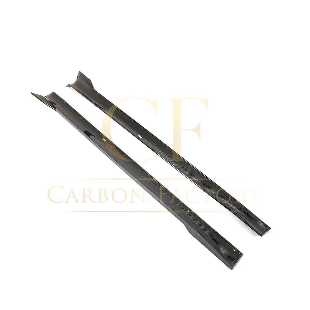 V Style Carbon Fibre Side Skirts for Tesla Model S Facelift 21-Present
