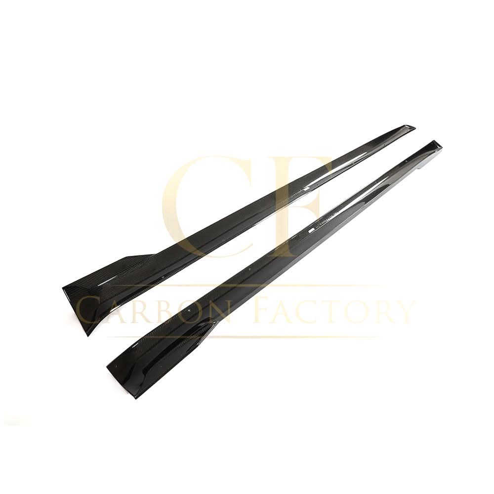V Style Carbon Fibre Side Skirts for Tesla Model S Facelift 21-Present