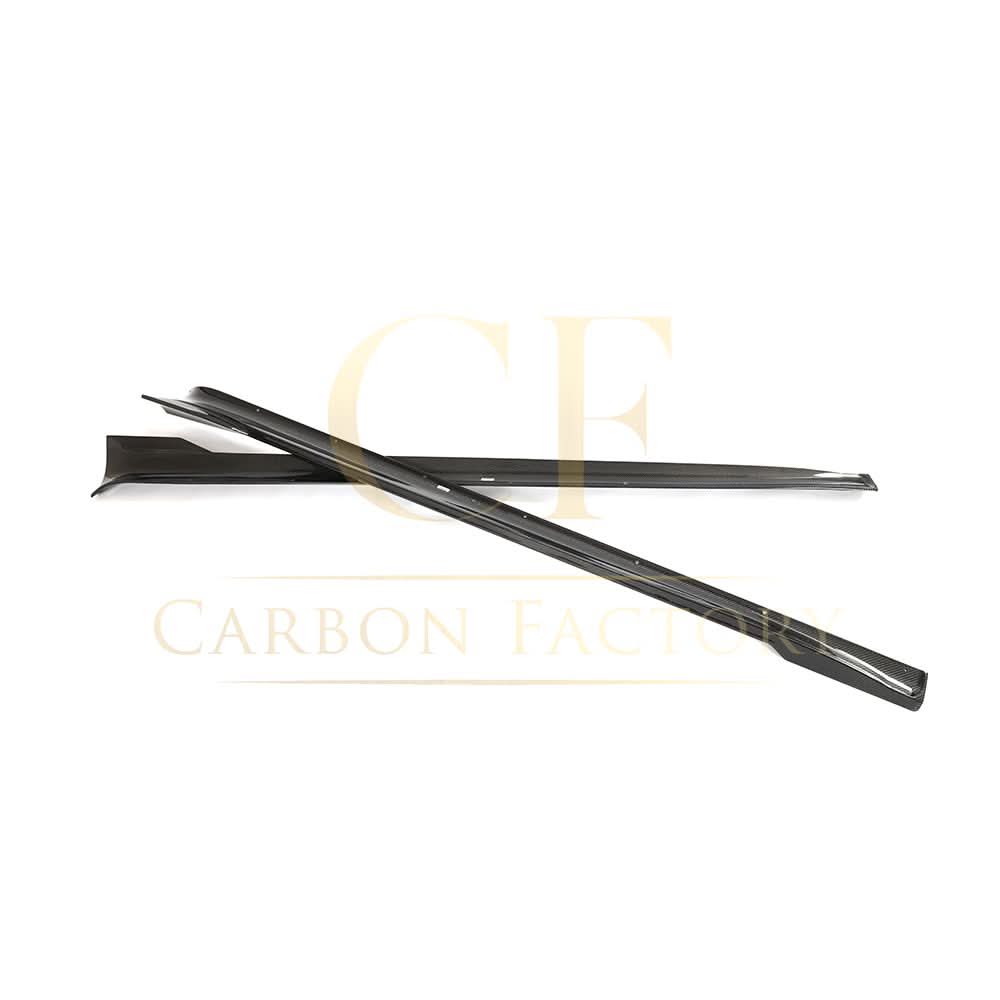 V Style Carbon Fibre Side Skirts for Tesla Model S Facelift 21-Present