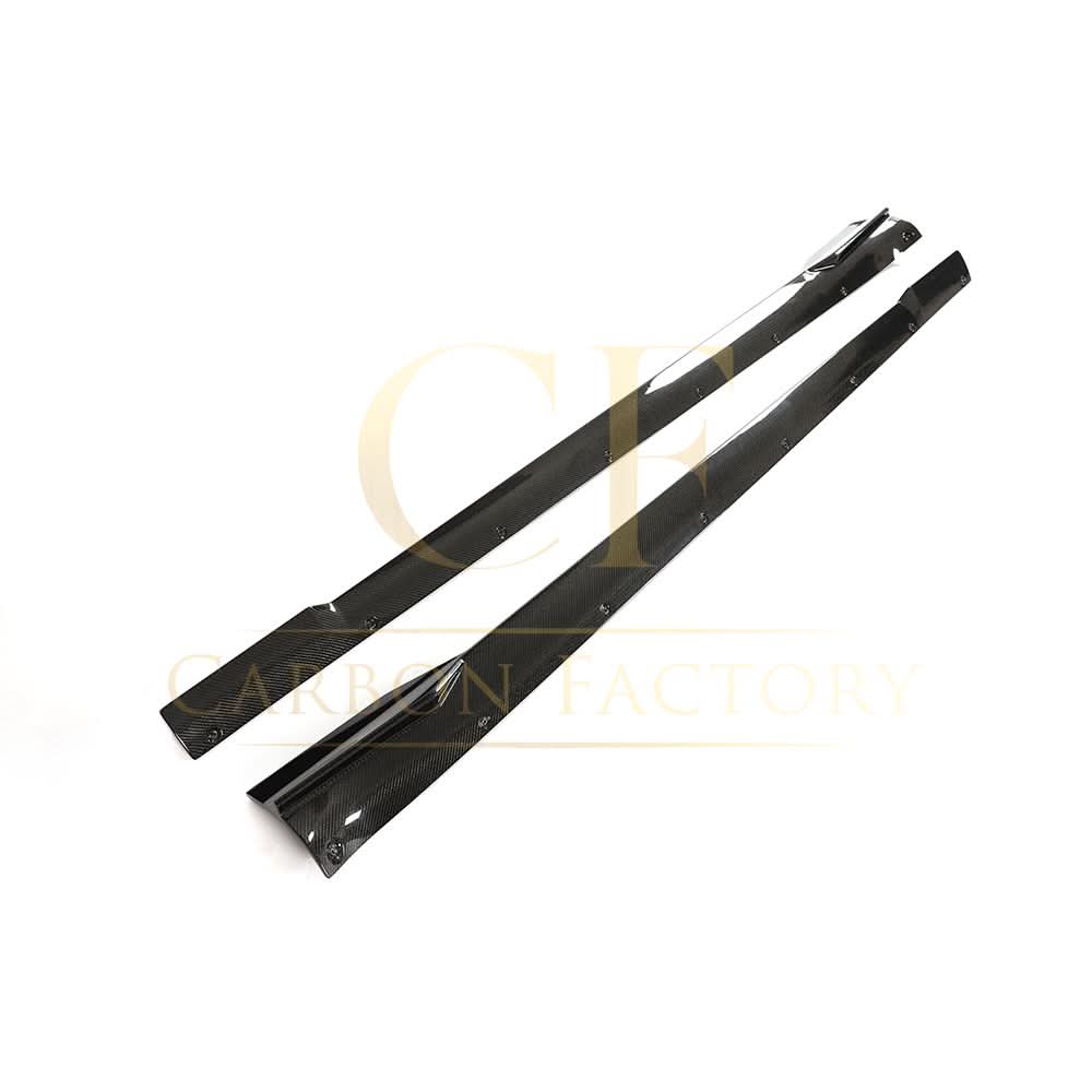 V Style Carbon Fibre Side Skirts for Tesla Model S Facelift 21-Present