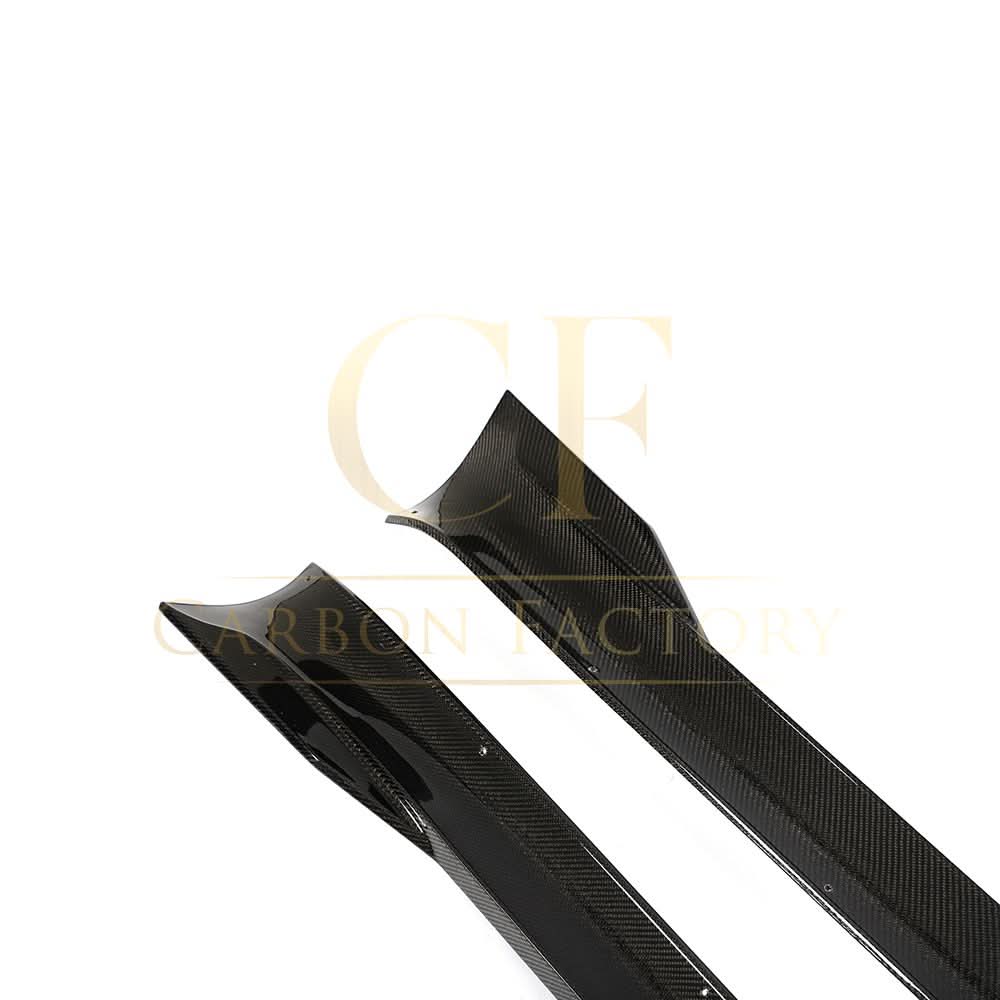 V Style Carbon Fibre Side Skirts for Tesla Model S Facelift 21-Present