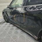V Style Carbon Fibre Side Skirts for Tesla Model Y 19-23
