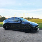 V Style Carbon Fibre Side Skirts for Tesla Model Y 19-23