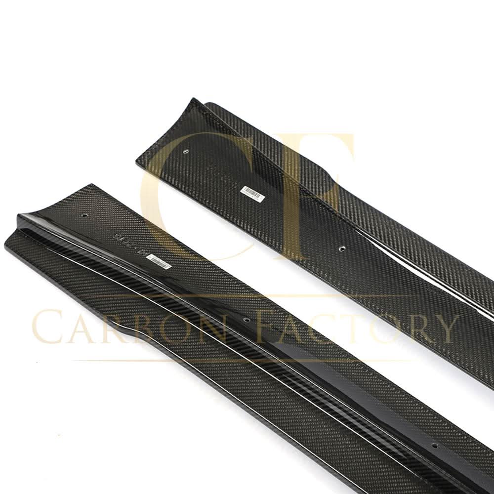 V Style Carbon Fibre Side Skirts for Tesla Model Y 19-23