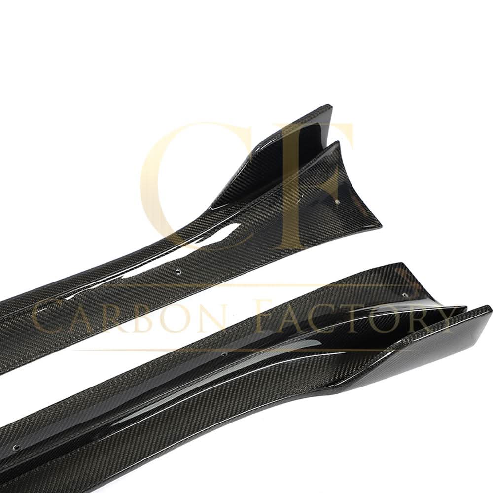 V Style Carbon Fibre Side Skirts for Tesla Model Y 19-23