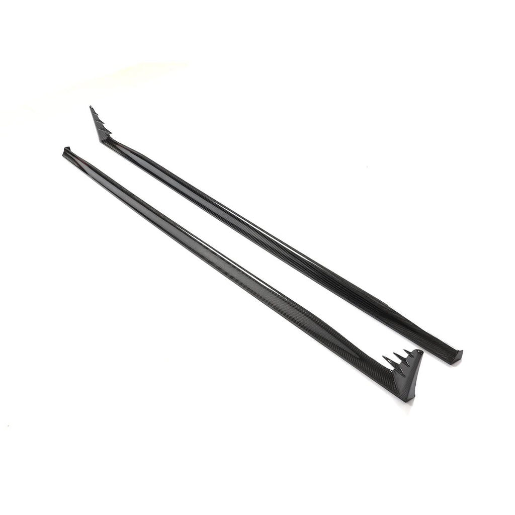 V Style Carbon Fibre Side Skirts for VW Golf MK8 GTI & R Line 21-Present