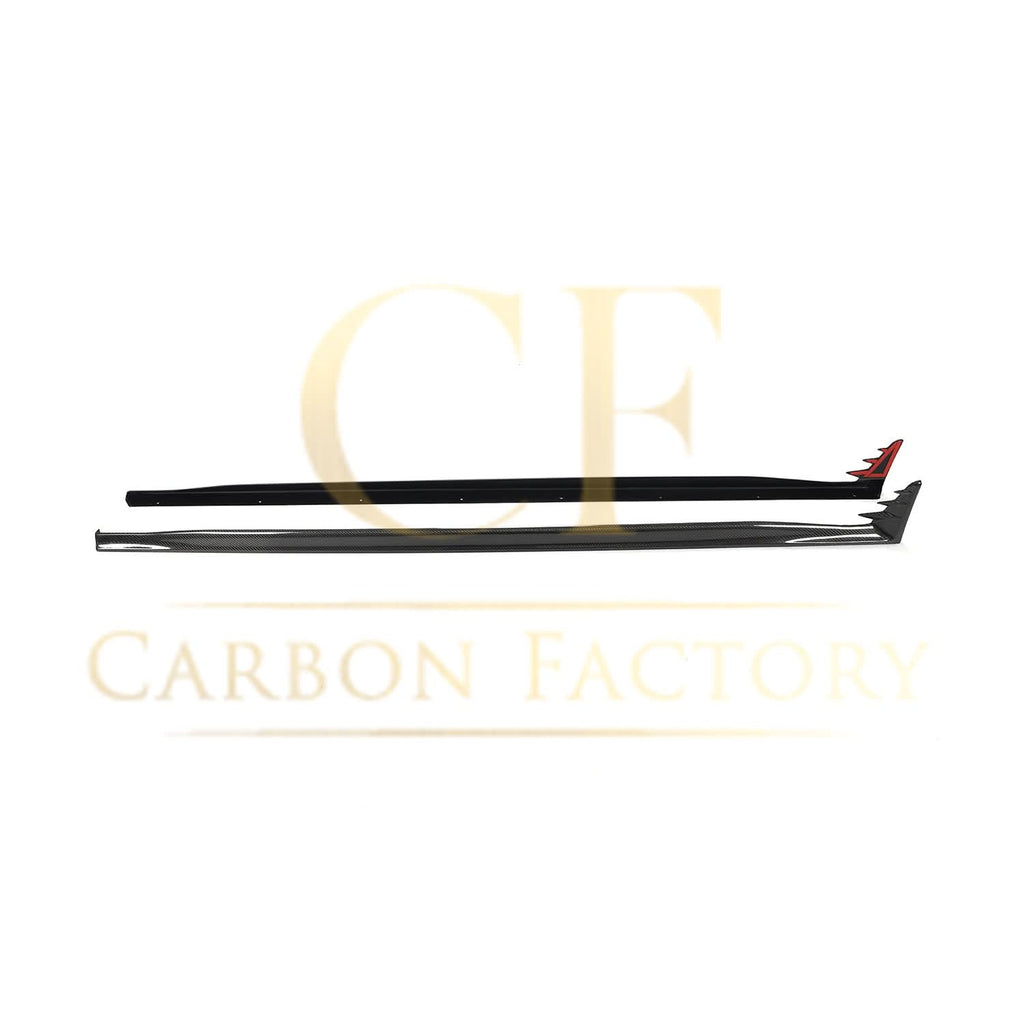 V Style Carbon Fibre Side Skirts for VW Golf MK8 GTI & R Line 21-Present