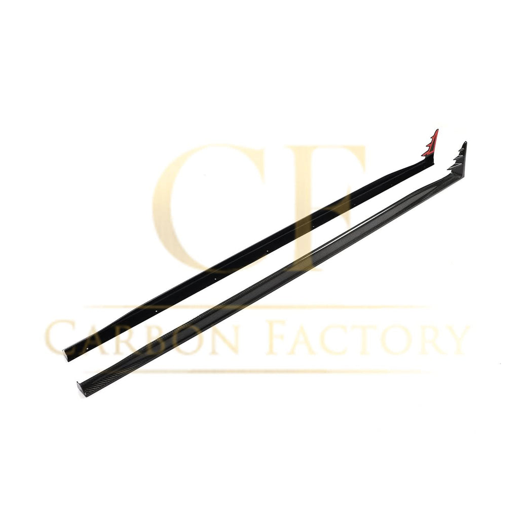 V Style Carbon Fibre Side Skirts for VW Golf MK8 GTI & R Line 21-Present