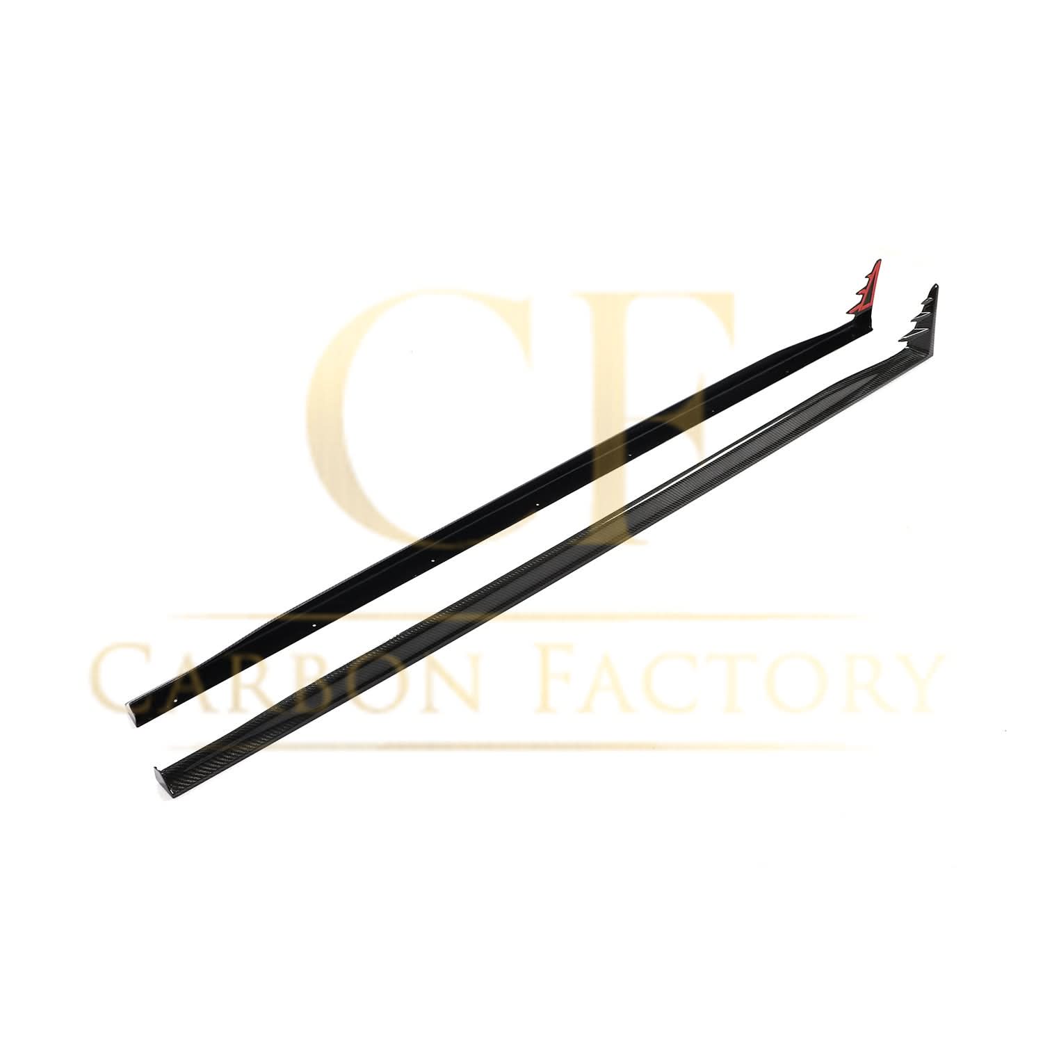V Style Carbon Fibre Side Skirts for VW Golf MK8 GTI & R Line 21-Present