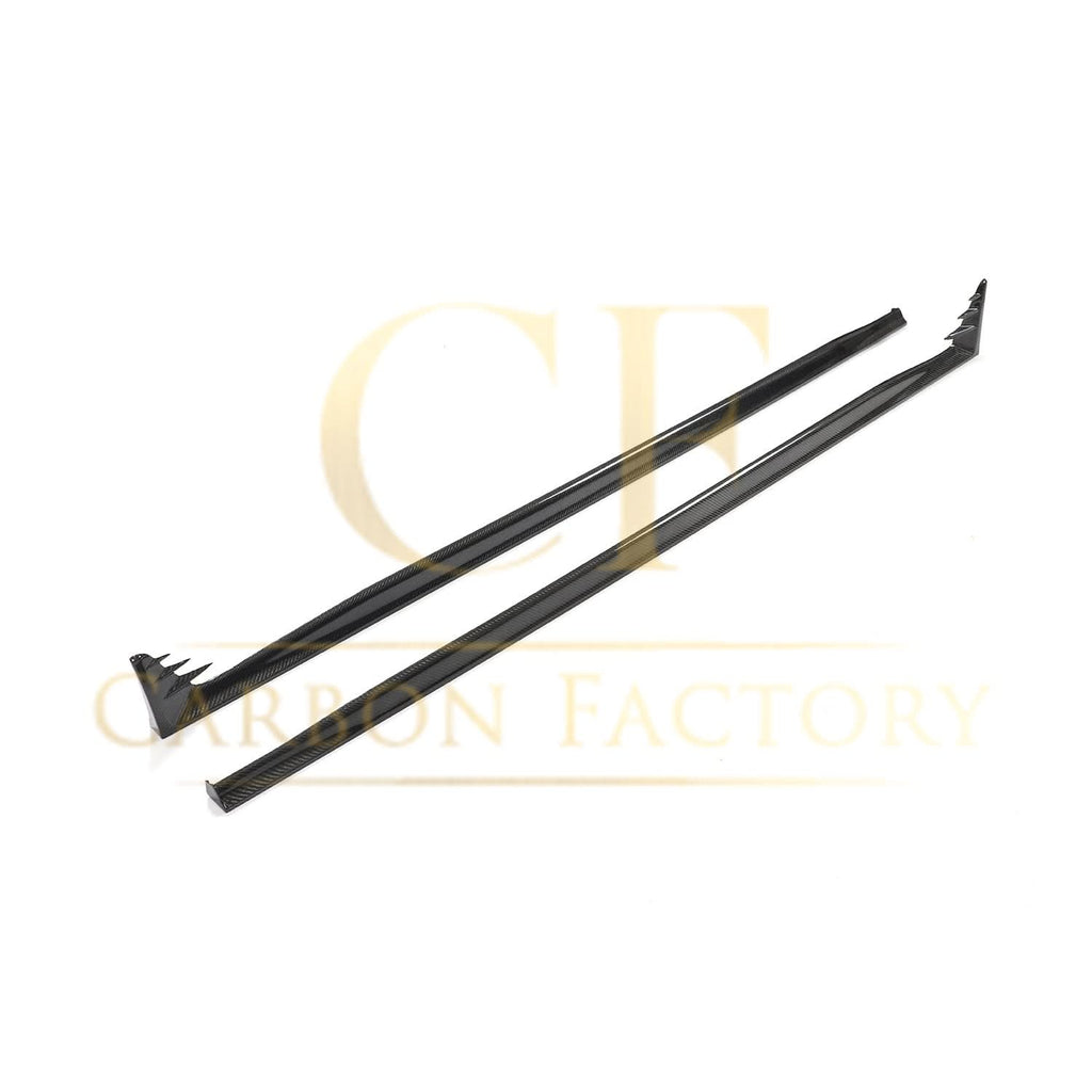 V Style Carbon Fibre Side Skirts for VW Golf MK8 GTI & R Line 21-Present