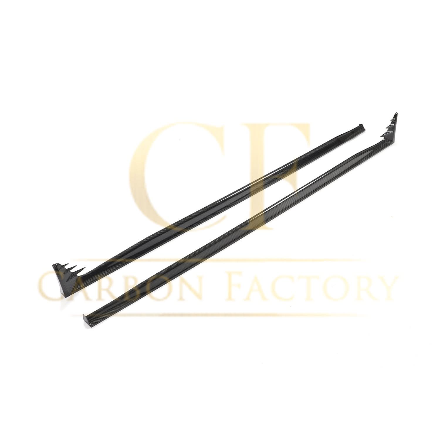 V Style Carbon Fibre Side Skirts for VW Golf MK8 GTI & R Line 21-Present