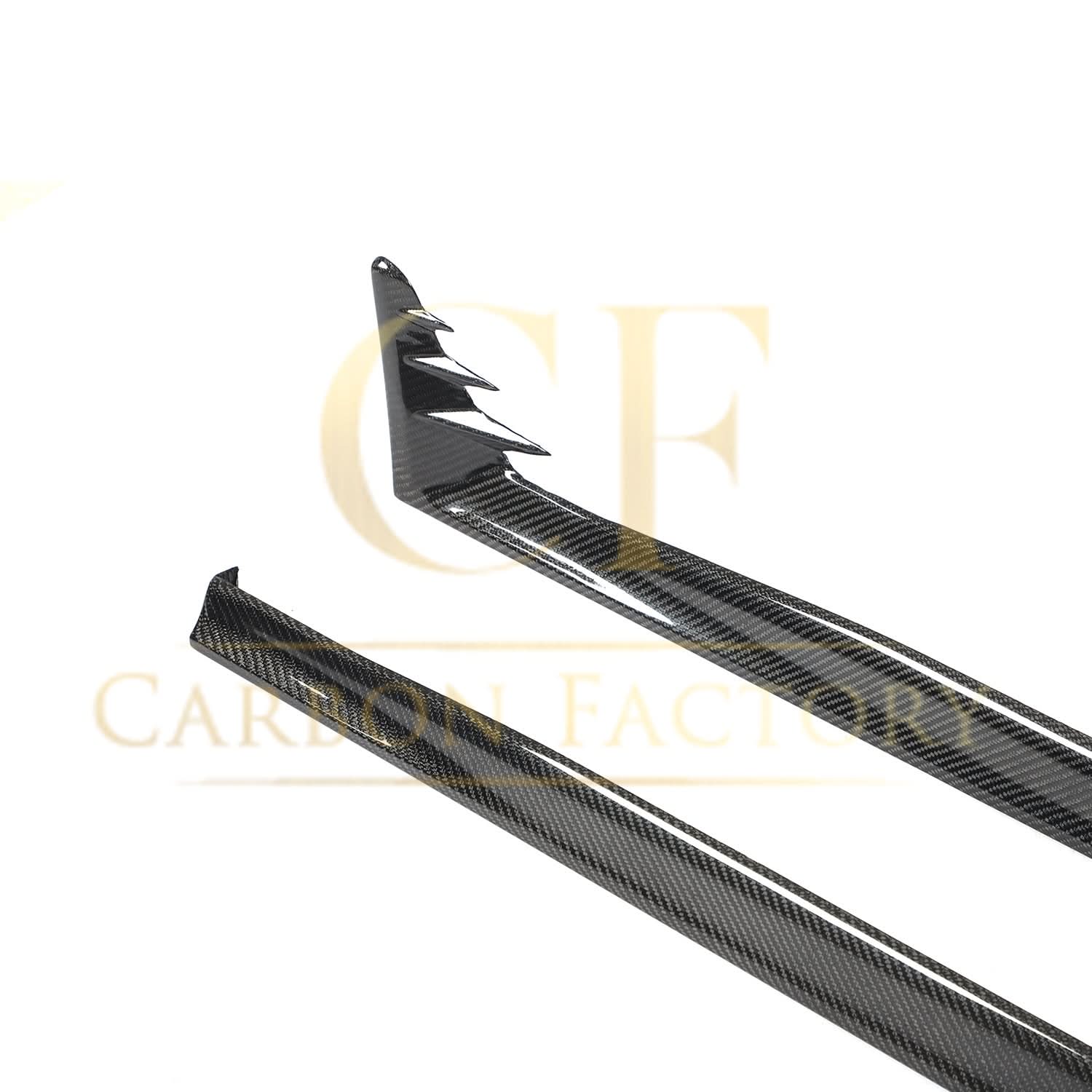 V Style Carbon Fibre Side Skirts for VW Golf MK8 GTI & R Line 21-Present
