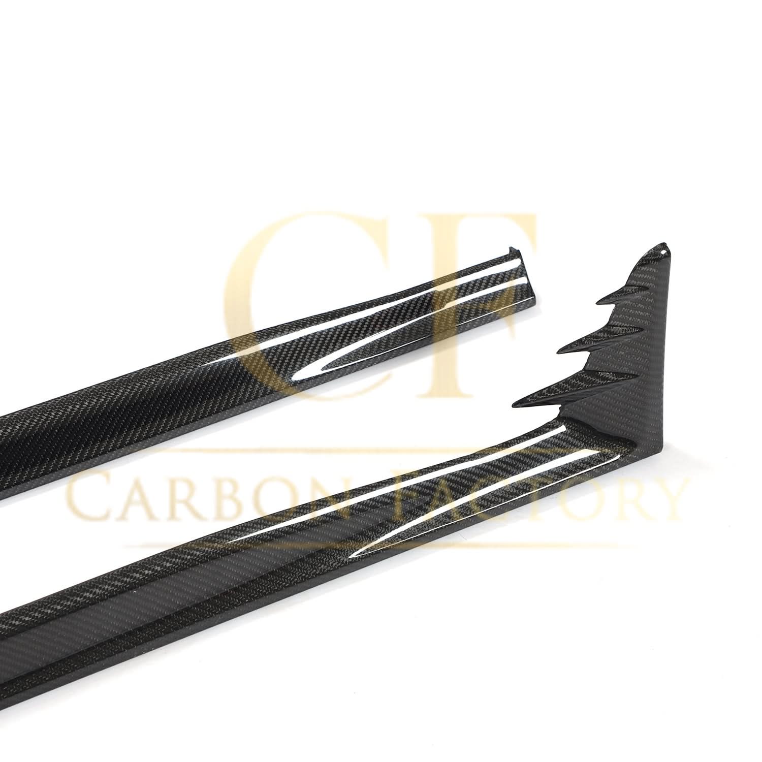 V Style Carbon Fibre Side Skirts for VW Golf MK8 GTI & R Line 21-Present
