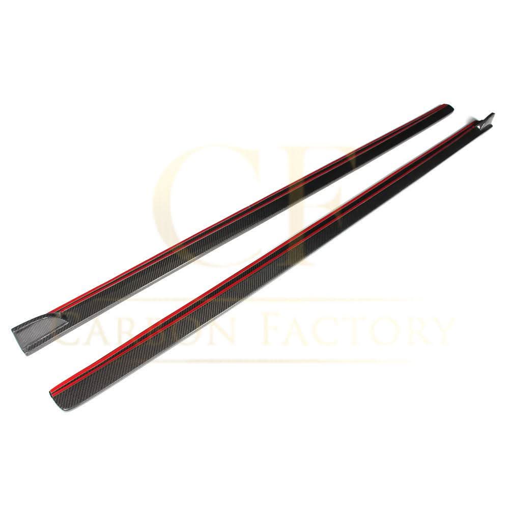 V Style Carbon Fibre Side Skirts for VW Polo MK5 Non GTI 11-16