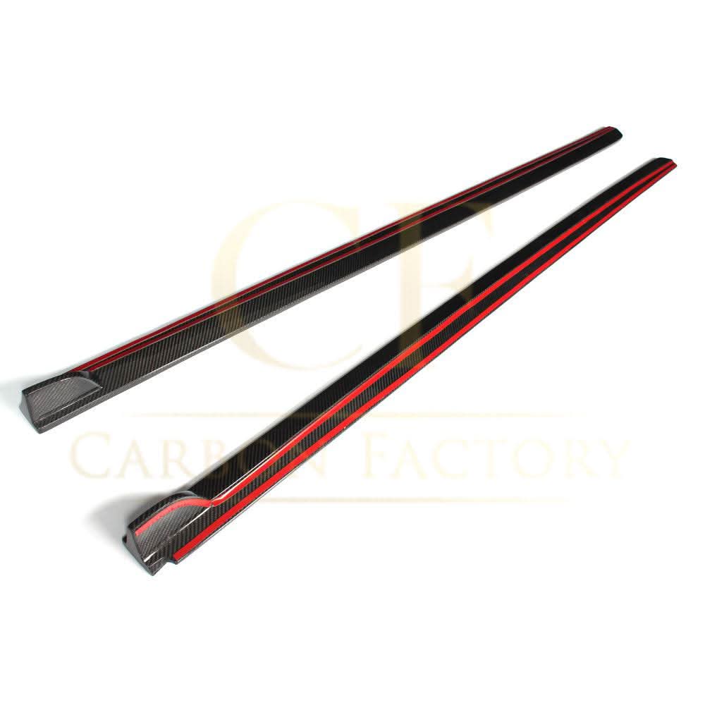 V Style Carbon Fibre Side Skirts for VW Polo MK5 Non GTI 11-16
